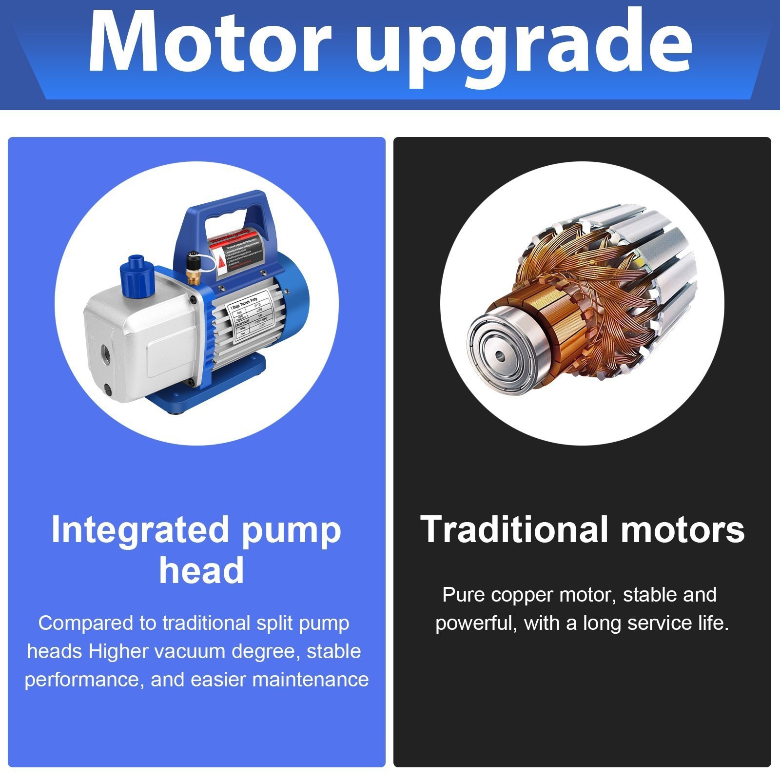 4 CFM AC Vacuum Pump 1/3 HP Single Stage HVAC Refrigeration R134a R22 R12 R502