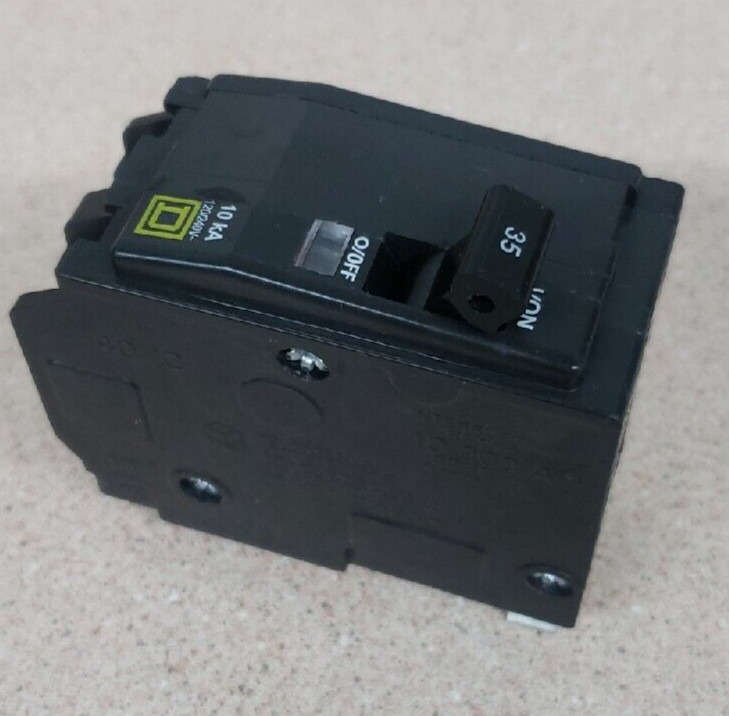 1- Square D QO235 Circuit Breaker 2 Pole 35 Amp 240V 10kAIC W#