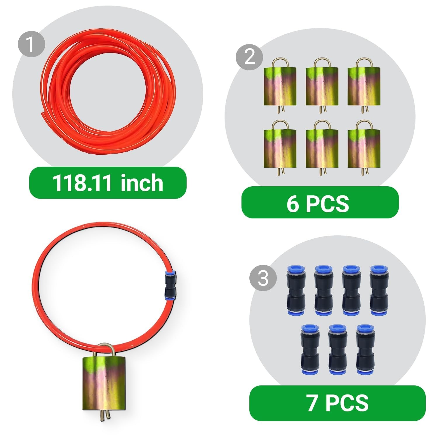 6 Pack Breakaway Goat Collars – 10 FT (3M) Plastic Safety Chain with Quick Re…