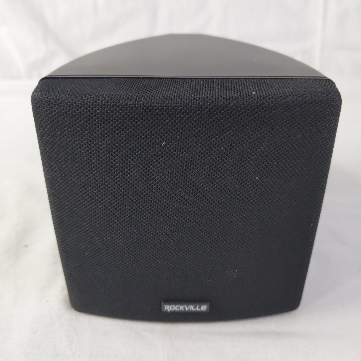 Cube by Rockville Pair of 3.5″ Black Commercial 70v Swivel Wall Mount Speakers