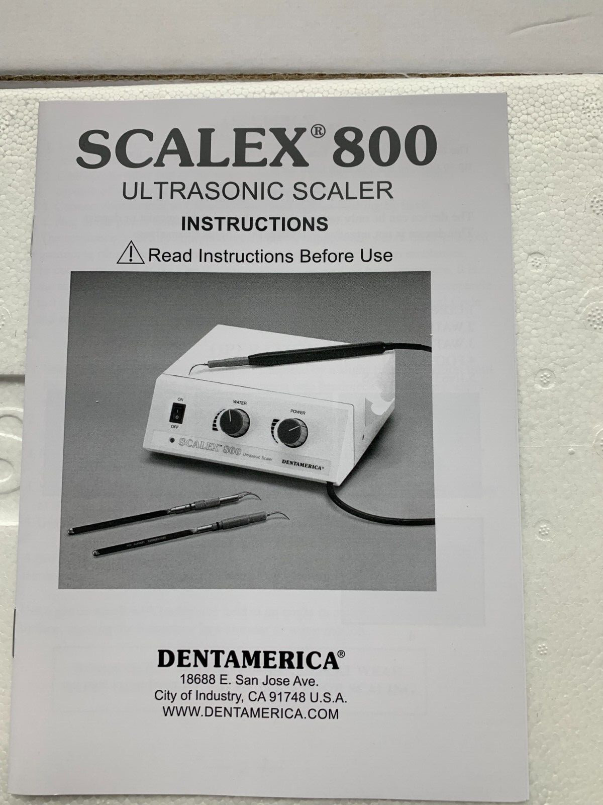Dentamerica SCALEX 800 Ultrasonic Scaler 25kHz Tips not included