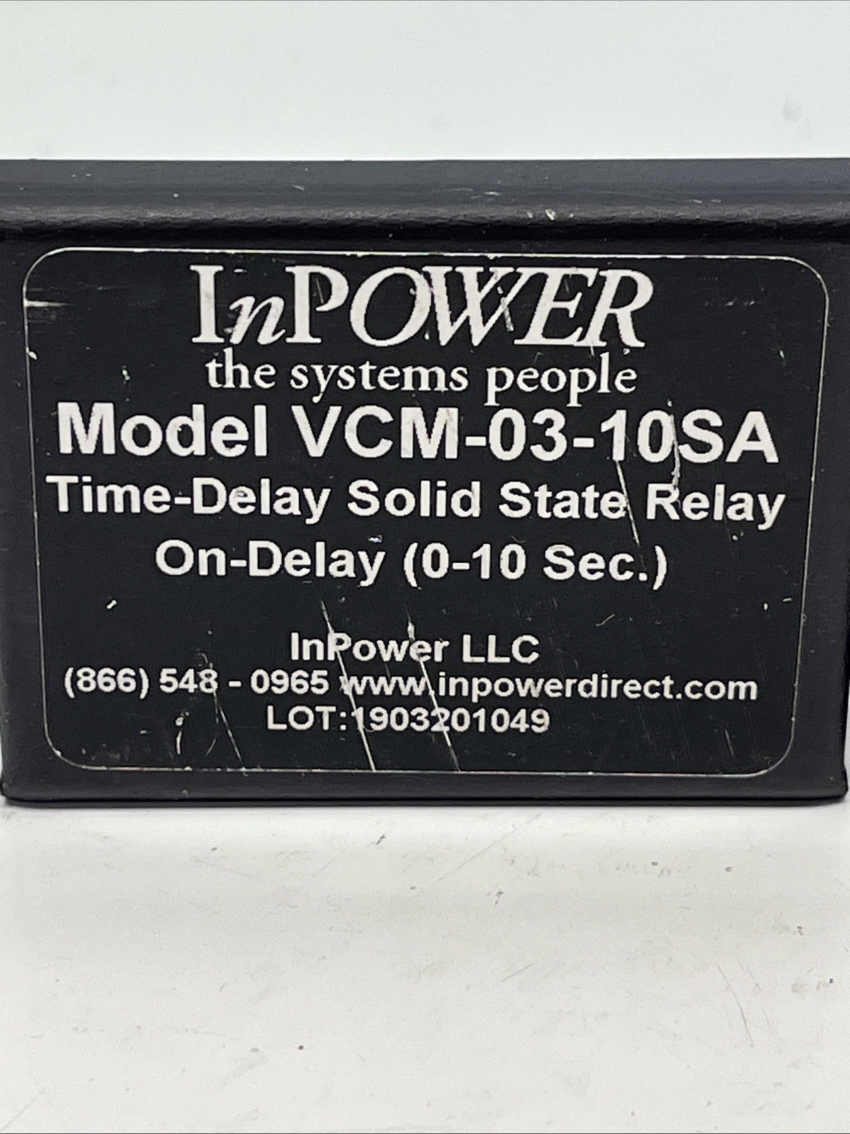 (2x) InPOWER VCM-03-10SA (Waytek 75535) Time Delay Solid State Relay | NEW?