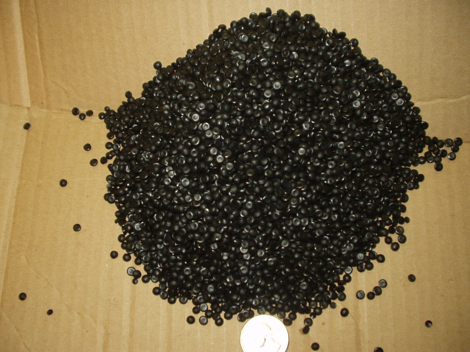 5 lbs Teknor Apex Black PVC Pellets RE 9018 UV Bean Bag, Corn Hole, Made in USA