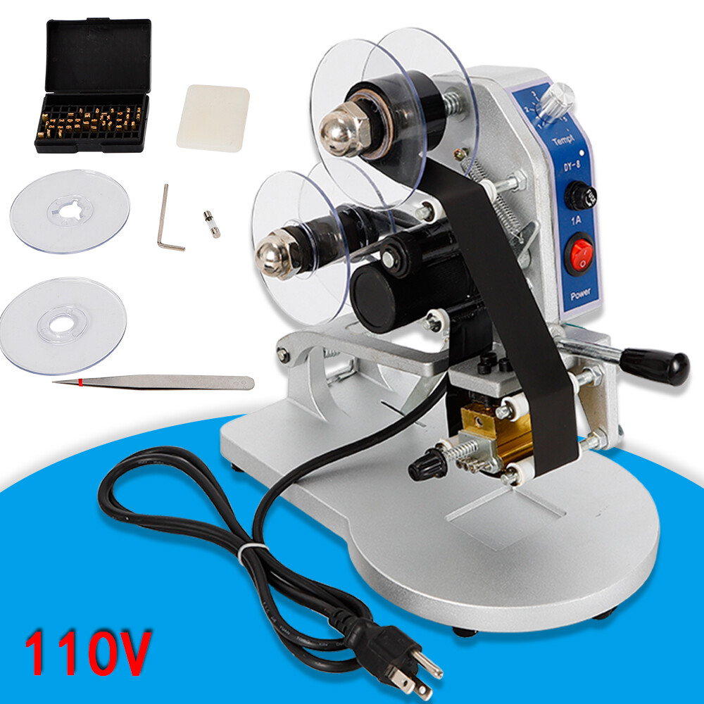 Manual Hot Foil Stamping Machine Ribbon Coding Date Batch Character Code Printer