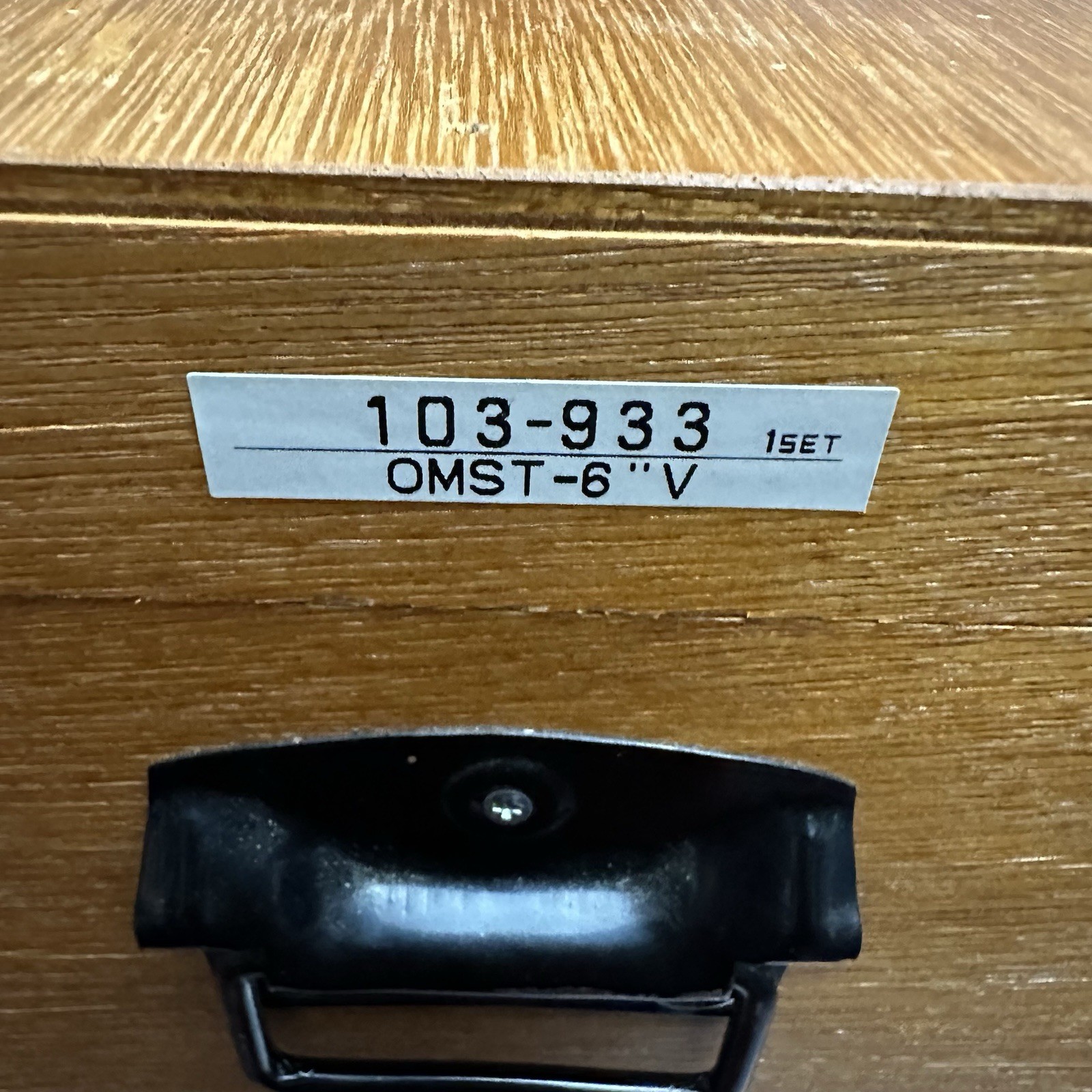 Mitutoyo 0-6″ 103 Series Micrometer Set 103-933 wooden case Precision Machine
