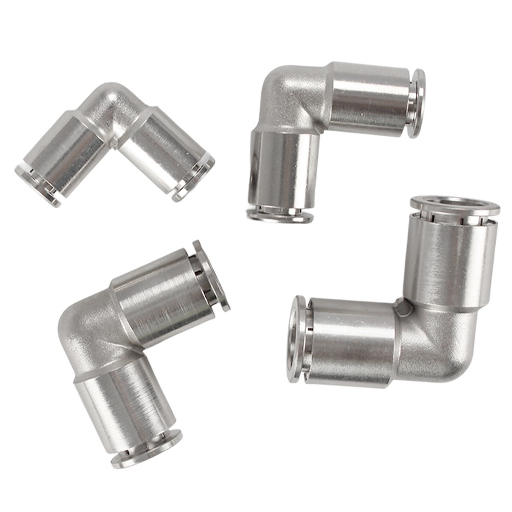 A2 Stainless Steel Pneumatic Push in Connectors Air Water Pipe All Type Fittings