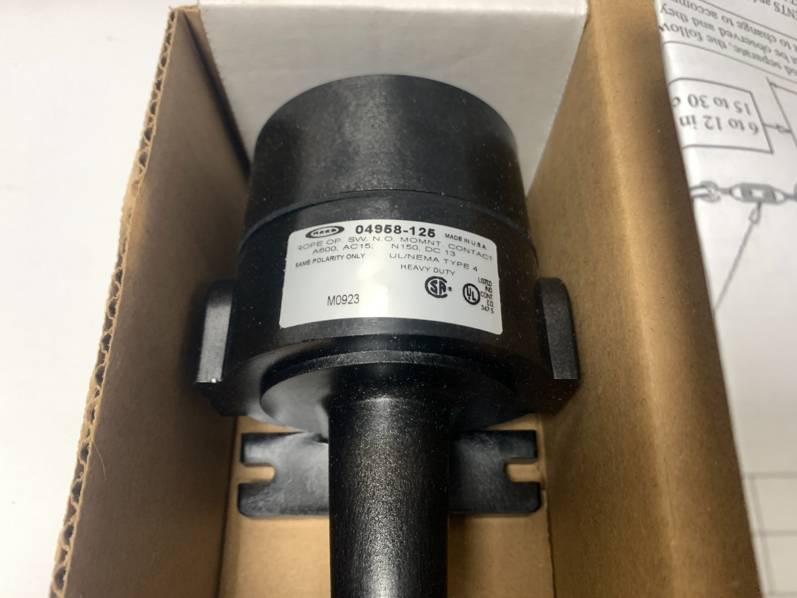 NEW! REES 04958-125 ROPE OPERATED SWITCH 5LB TRIP FORCE