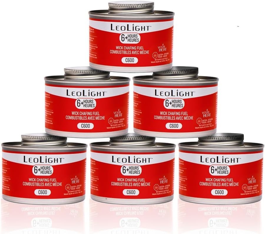 7oz Spill-Proof Chafing Fuel with 6 Hour Burn – Ideal for Catering & Buffets