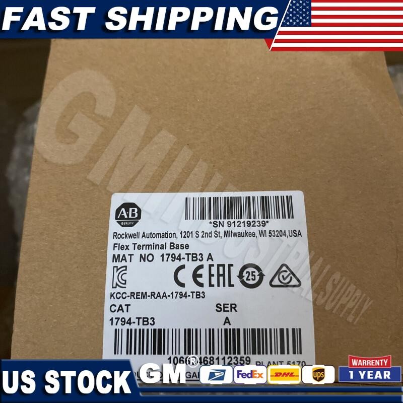 1PC 1794-TB3 Flex Terminal Base Module Allen Bradley air available New