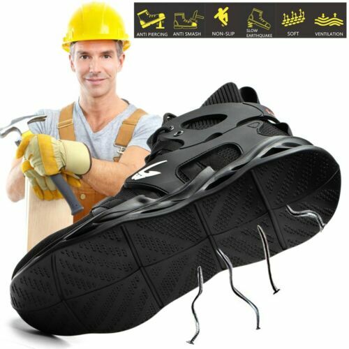 Mens Work Boots Sneaker Walking Waterproof Steel Toe Safety Shoes Hiking US