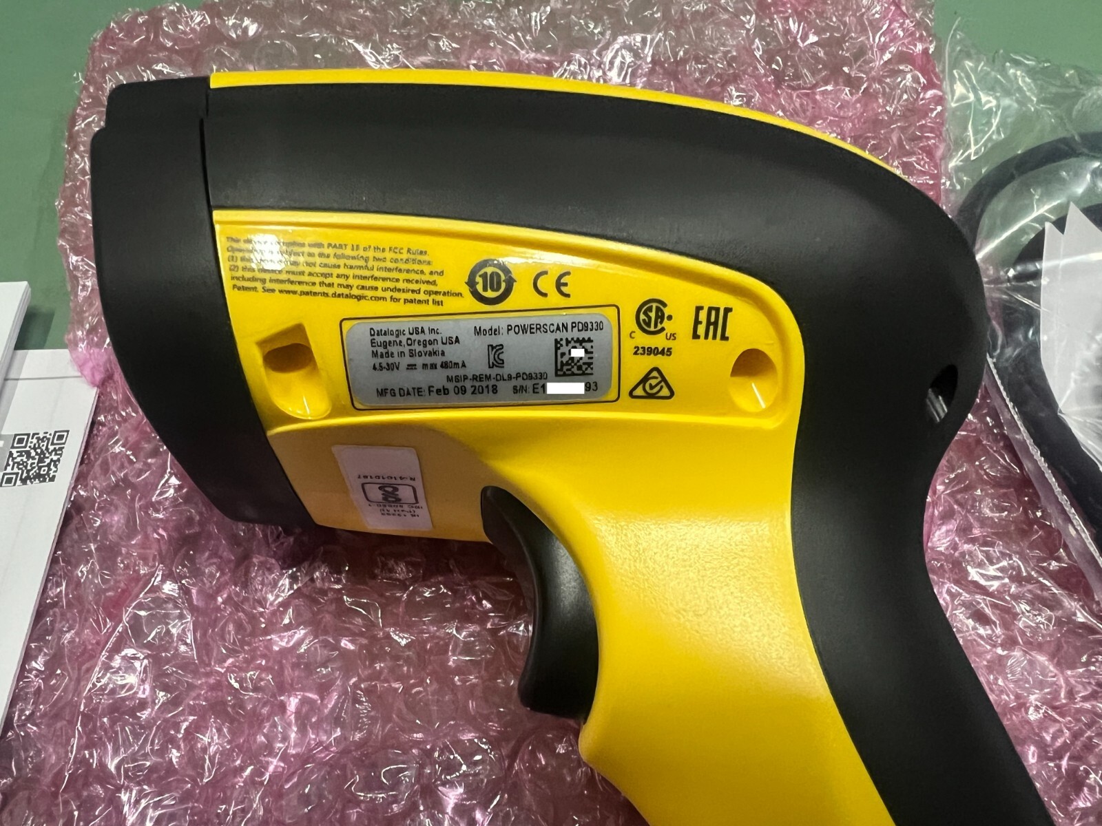 Datalogic Powerscan PD9330 Barcode Reader