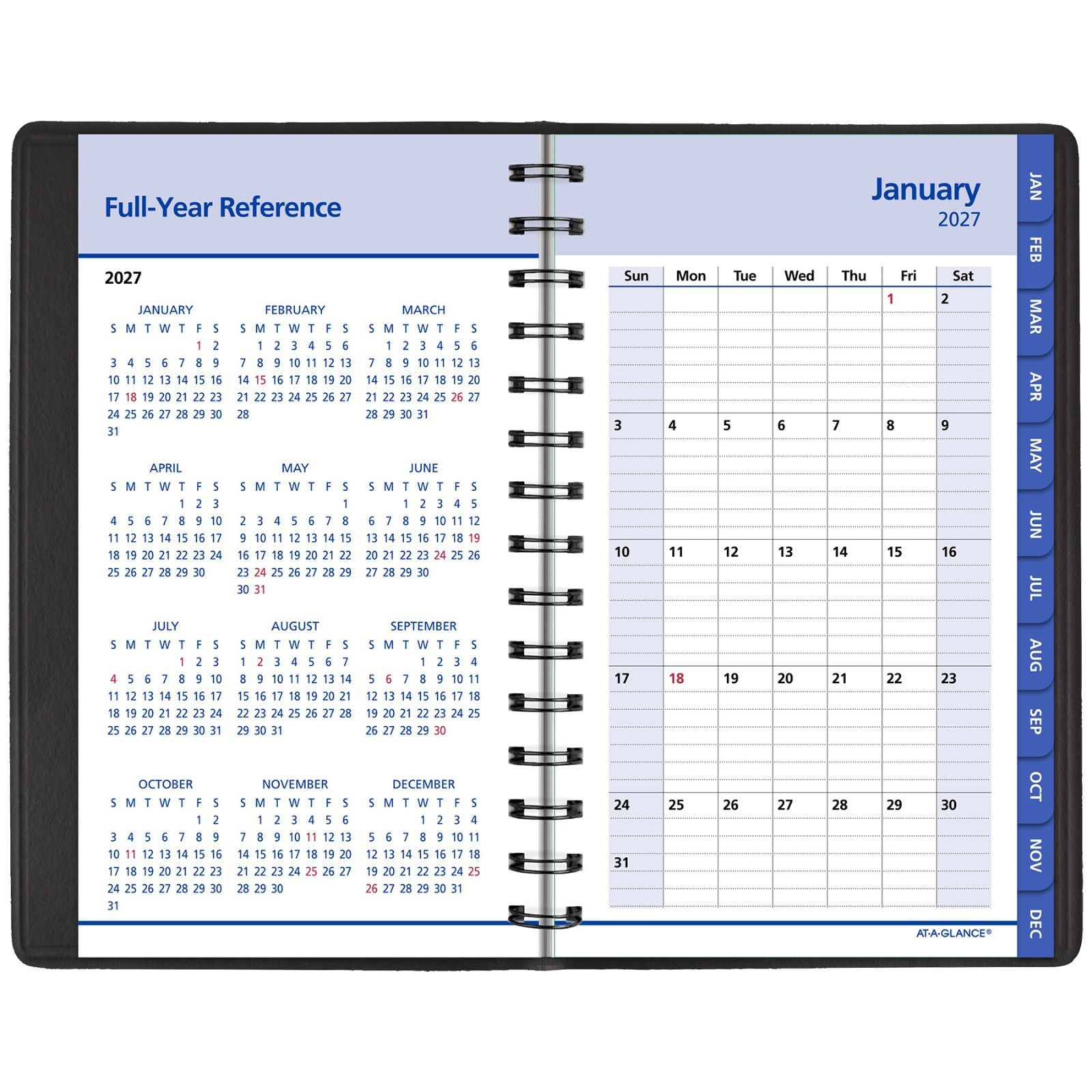 2026 At-A-Glance QuickNotes 76-04-05 Daily Monthly Appointment Book, 5 x 8″