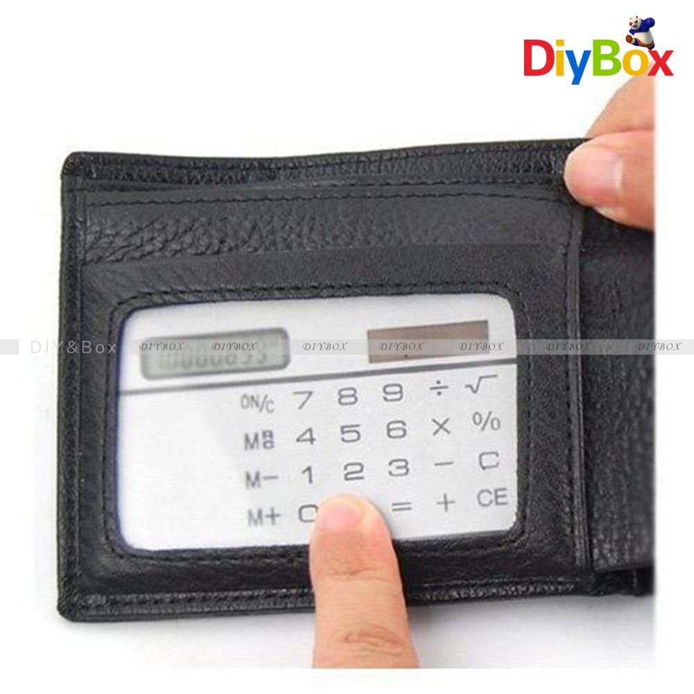 8 Digits Ultra Thin Mini Slim Credit Card Solar Power Pocket Calculator