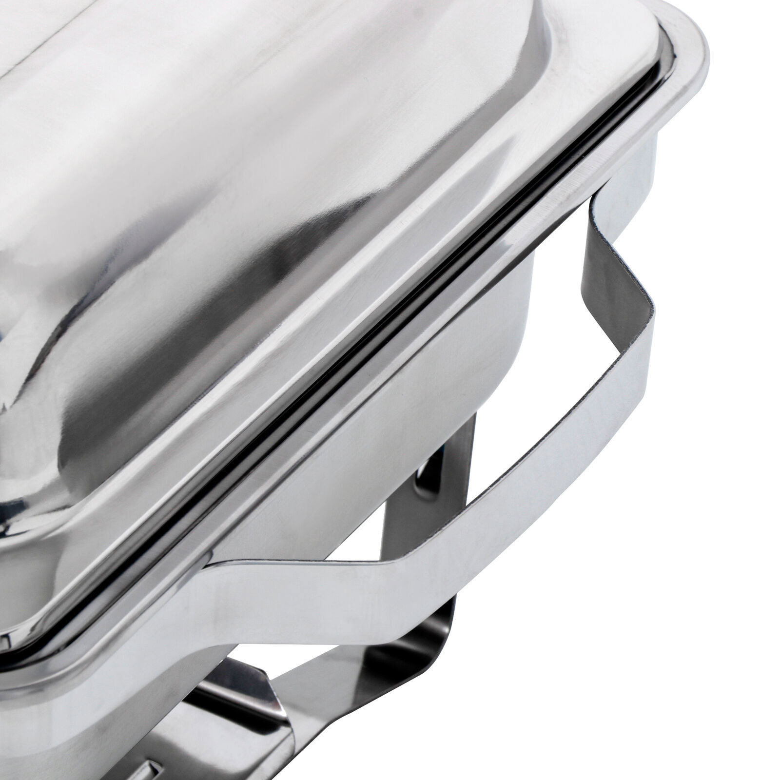 6x 8QT Chafing Dish Stainless Steel Chafer Complete Set with 2 Warmers Buffet