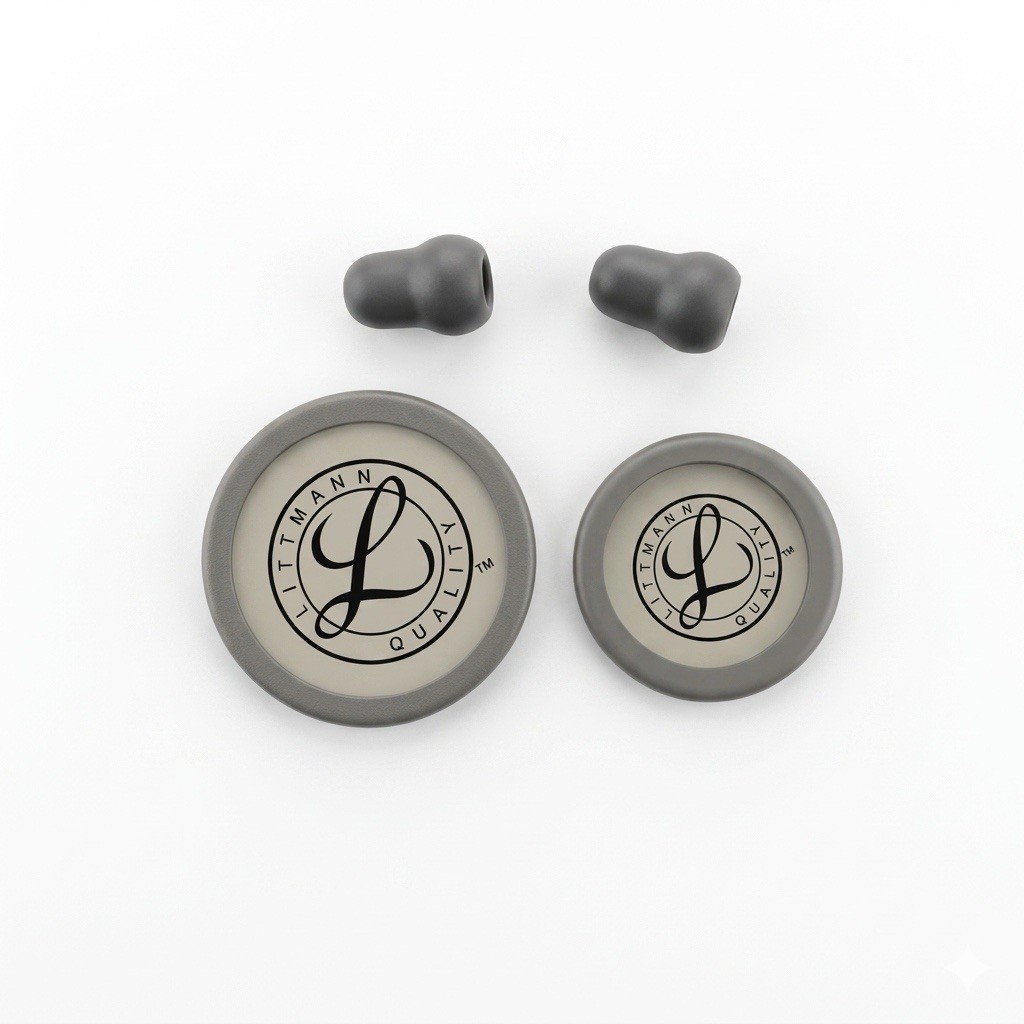 Spare Parts Kit for Classic III / Cardiology IV Stethoscope GREY Fit Littmann