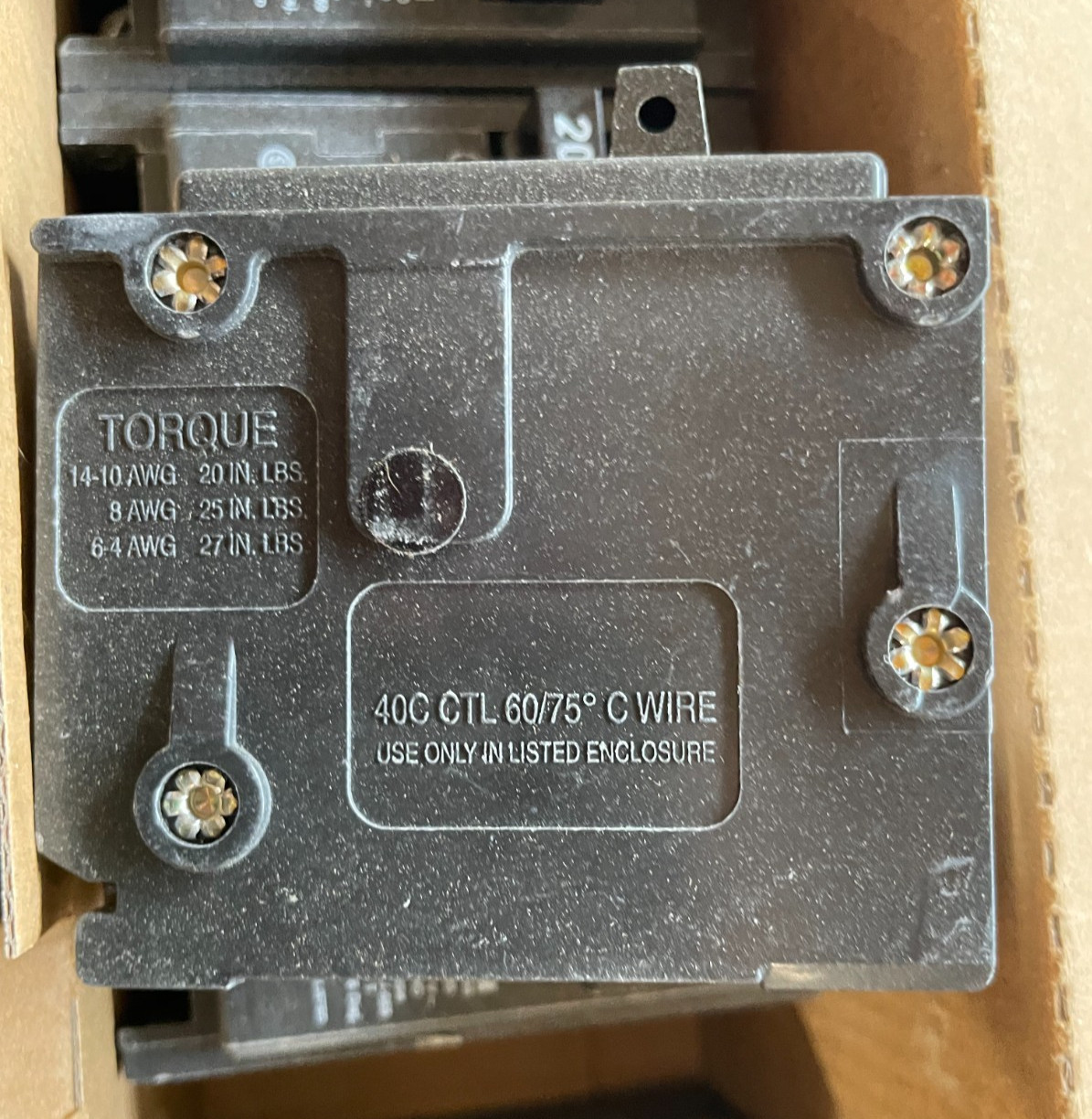 10 NEW – Eaton BR120 20 Amp 120/240 VAC 1 Pole Type BR Plug- On Circuit Breaker