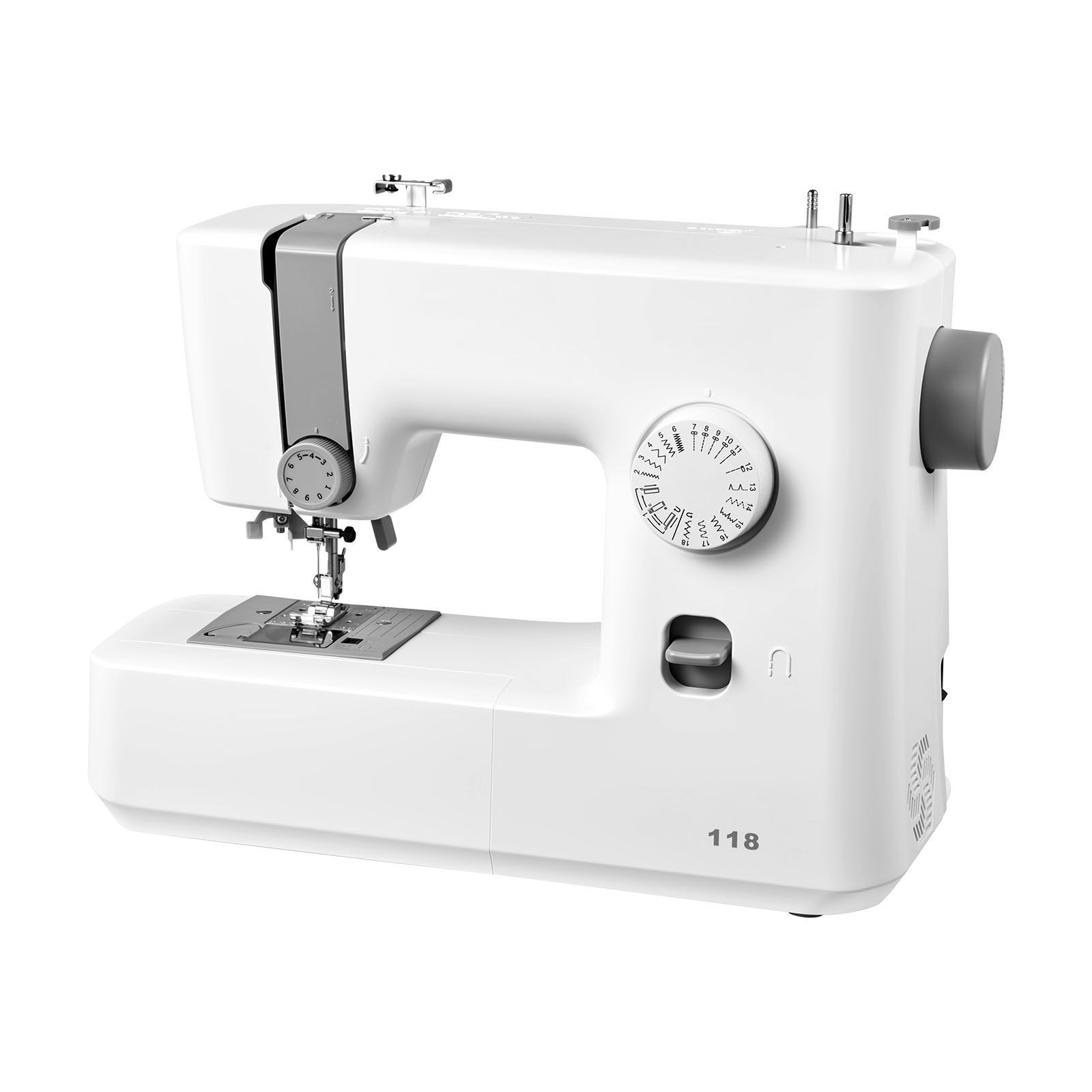 18 Stitch Sewing Machine with LED Light, Foot Pedal, Portable for Beginners