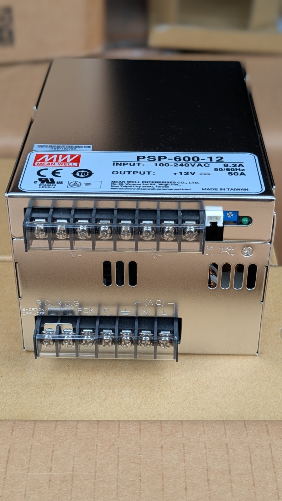 12Vdc 50A, 12Vdc PFC Power Supply Parallel Function 12V 50A, 600 Watts