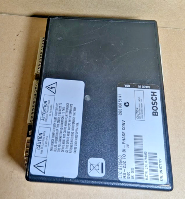 Bosch LTC 8786/60 RS232 to Bi-Phase Data Converter, 16 output channels