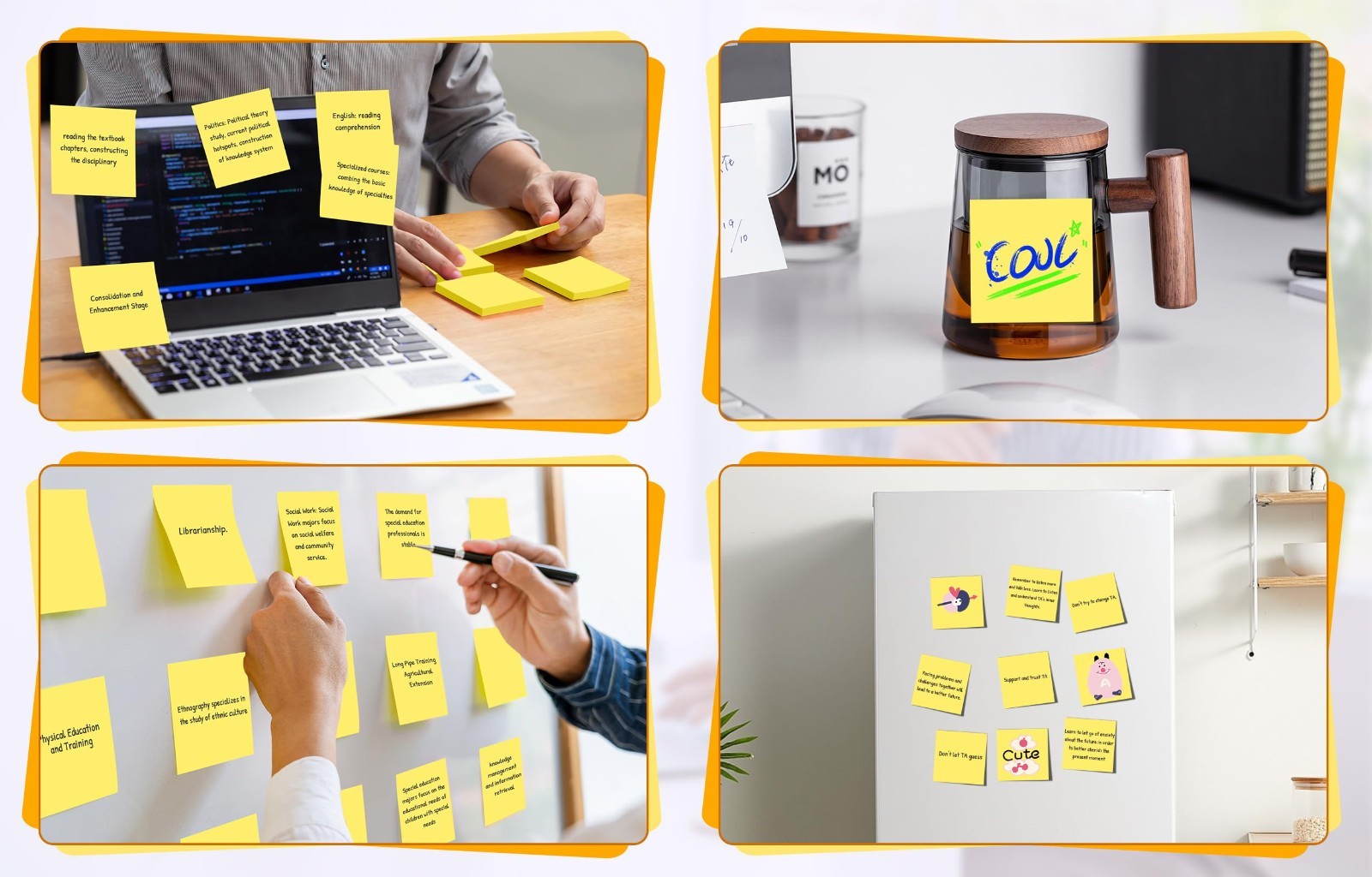 36 Pack Sticky Notes 3×3 Yellow Self-Stick Pads, Strong Adhesive for Home & Offi