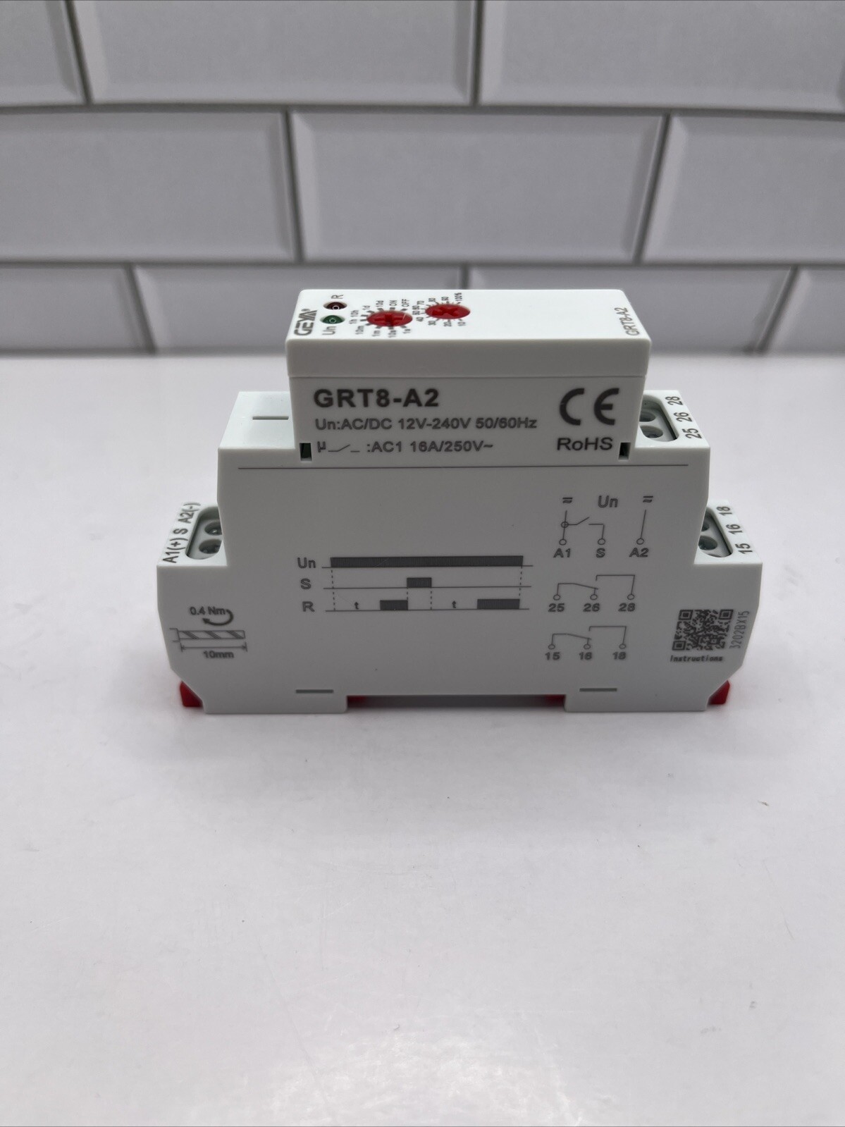 GRT8-A2 Timer Relay AC230V AC/DC 12V-240V Single Function Din Rail Time Relay…