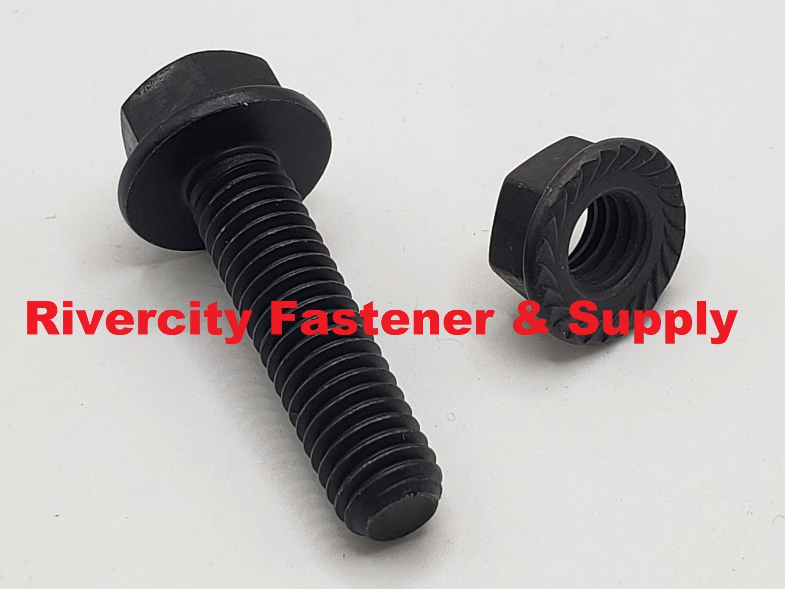 3/8-16×1-1/2 Grade 8 Flange Bolts 3/8x16x1.5 Screw & 3/8-16 Serrated Flange Nuts