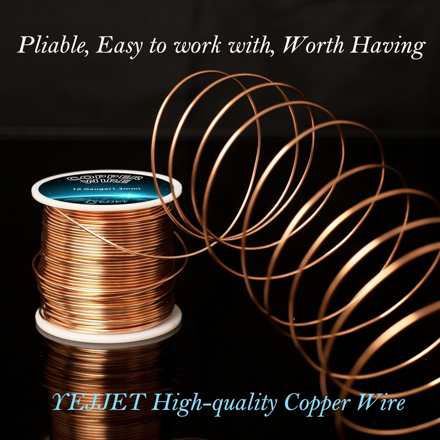 99.9% Solid Copper Wire 10 Gauge 1 Pound 30 Ft Spool Soft Copper Wire