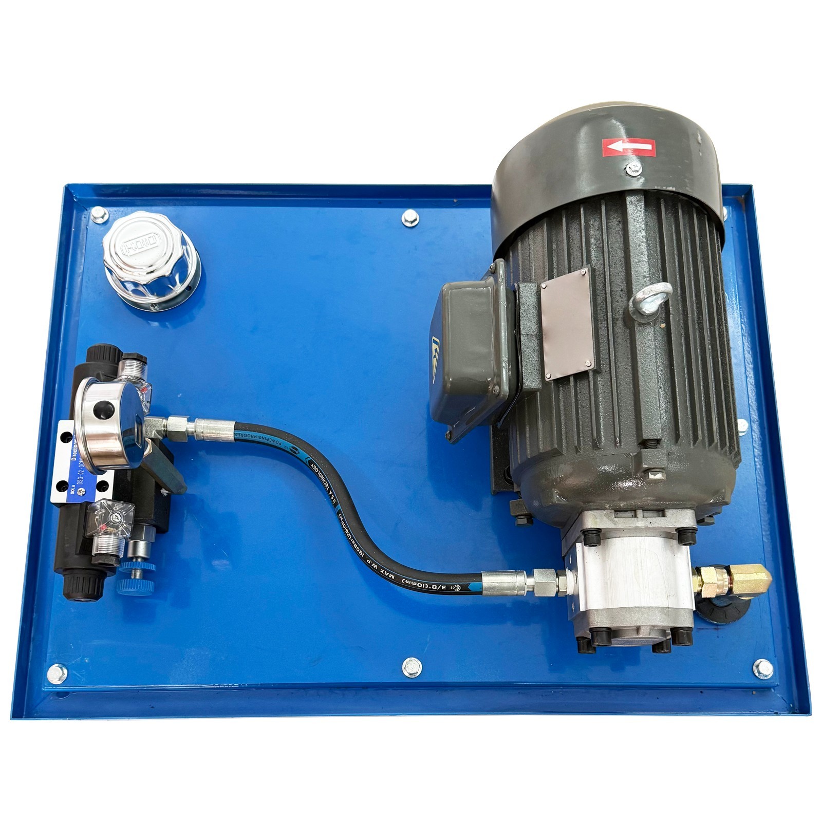 220V 3PH Double-end Valves Small Hydraulic Station Gear Pump 80L 2200W 14mpa