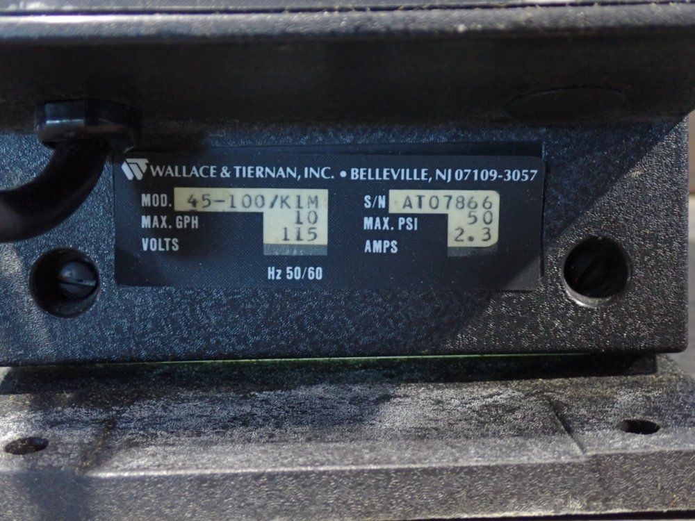 WALLACE & TIERNAN 45-100/K1M CHEMPULSE ELECTRONIC PUMP 50 PSI 10251701175