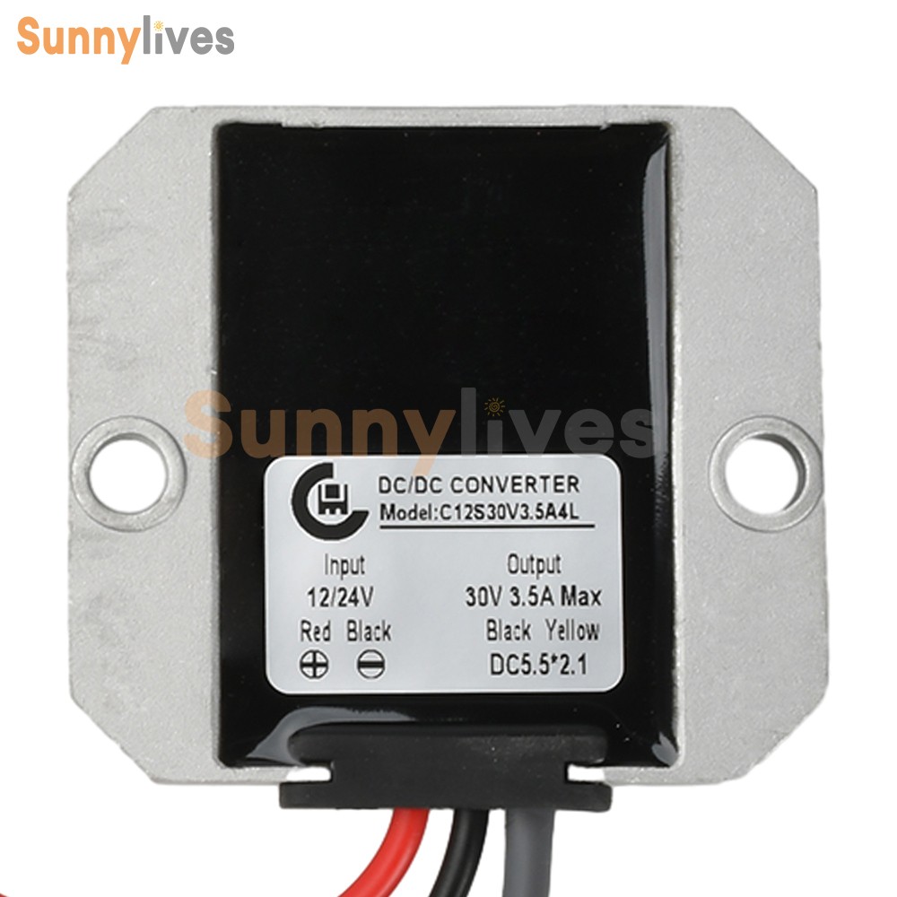 DC 12V24V to DC 30V 3.5A Power Cord Converter Boost Conversion Module Waterproof