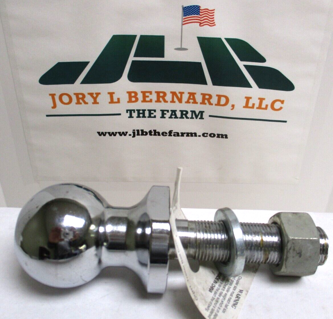 CURT , 1-7/8″ 2000 POUND CHROME TRAILER BALL, 3/4″ x 3″ SHAFT , LOT OF 3