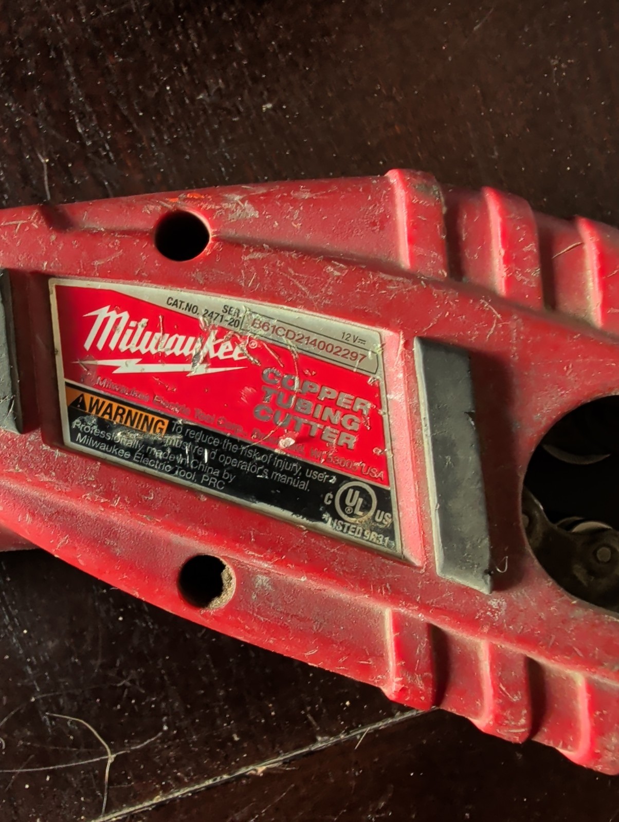 Milwaukee 2471-20 M12 Cordless Copper Tubing Cutter – Red