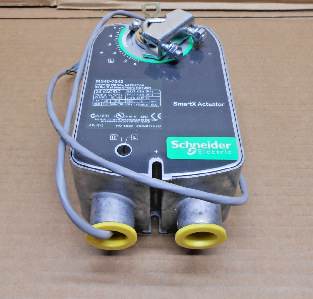 NEW SCHNEIDER MS40-7043 PROPORTIONAL ACTUATOR 4NM 35 IN-LB SPRING RETURN NEMA 2