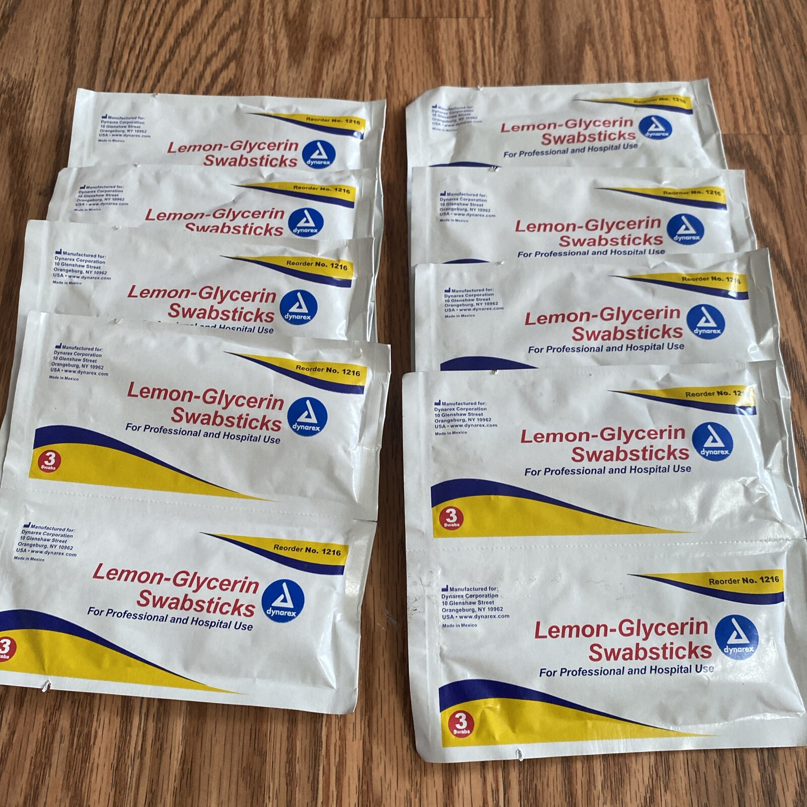 Lemon-Glycerin Swabsticks 16 packets Exp:01/2026
