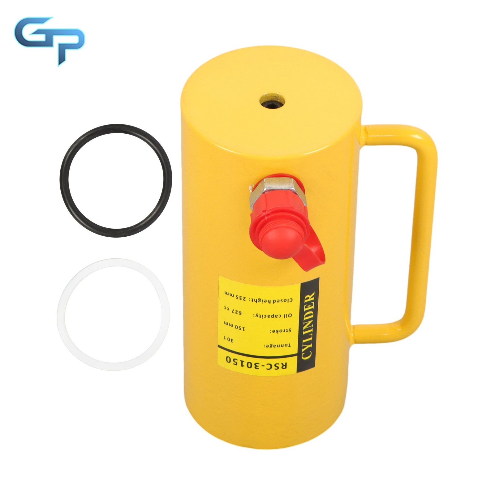 30 Ton 6″ Stroke Portable Hydraulic Cylinder Ram Single Acting Lifting Cylinders