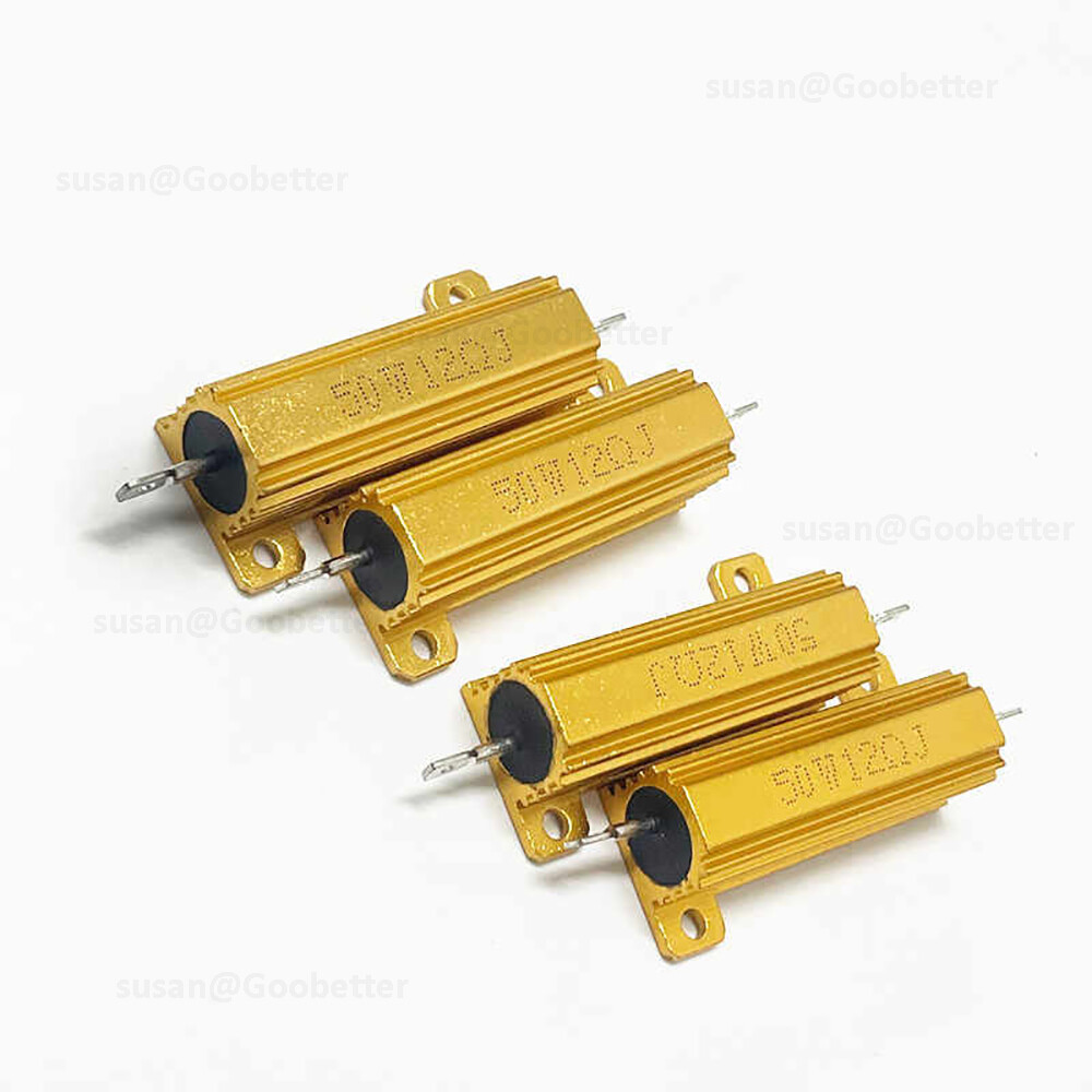 50W Resistor Metal Wirewound Range – Aluminium Power Resistors 0.01 to 510K ohm