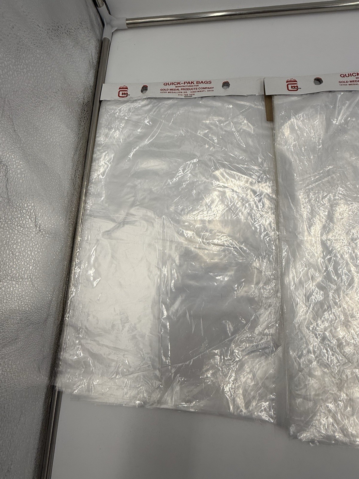 300 Gold Medal Products Company Quick-pak Bags Clear 17”x10”New