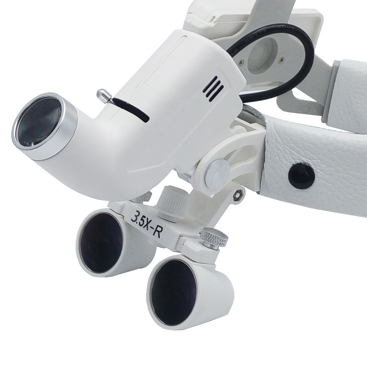 Lupa de lupas binoculares con diadema quirúrgica dental 3.5X con faro LED