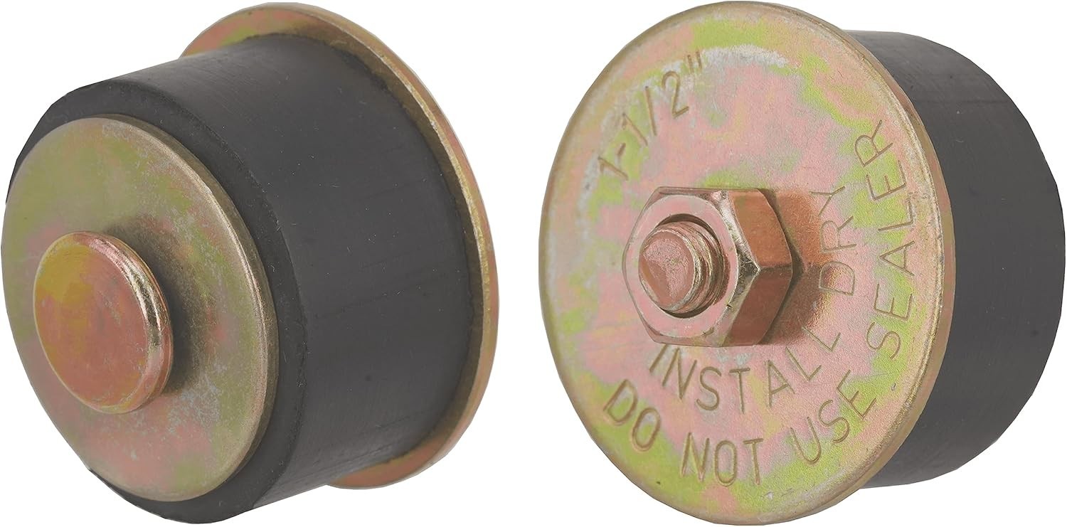 Rubber Expansion Plug (1-5/8 Inch to 1-3/4 Inch) 41Mm – 44Mm，2-Pack Neoprene Exp