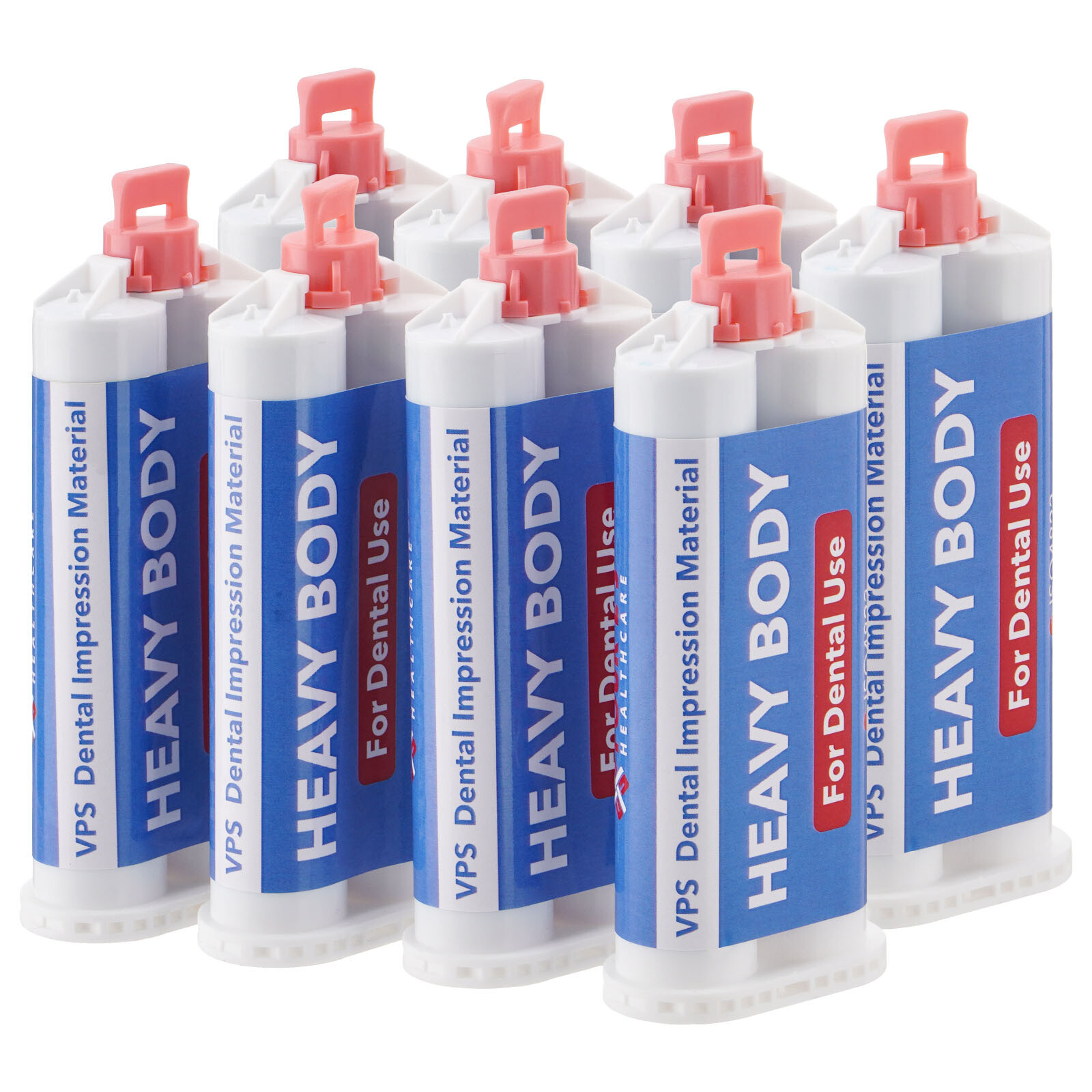 8Pcs Heavy Body Fast Rapid Set Dental Impression Material 50mL Cartridge VPS PVS