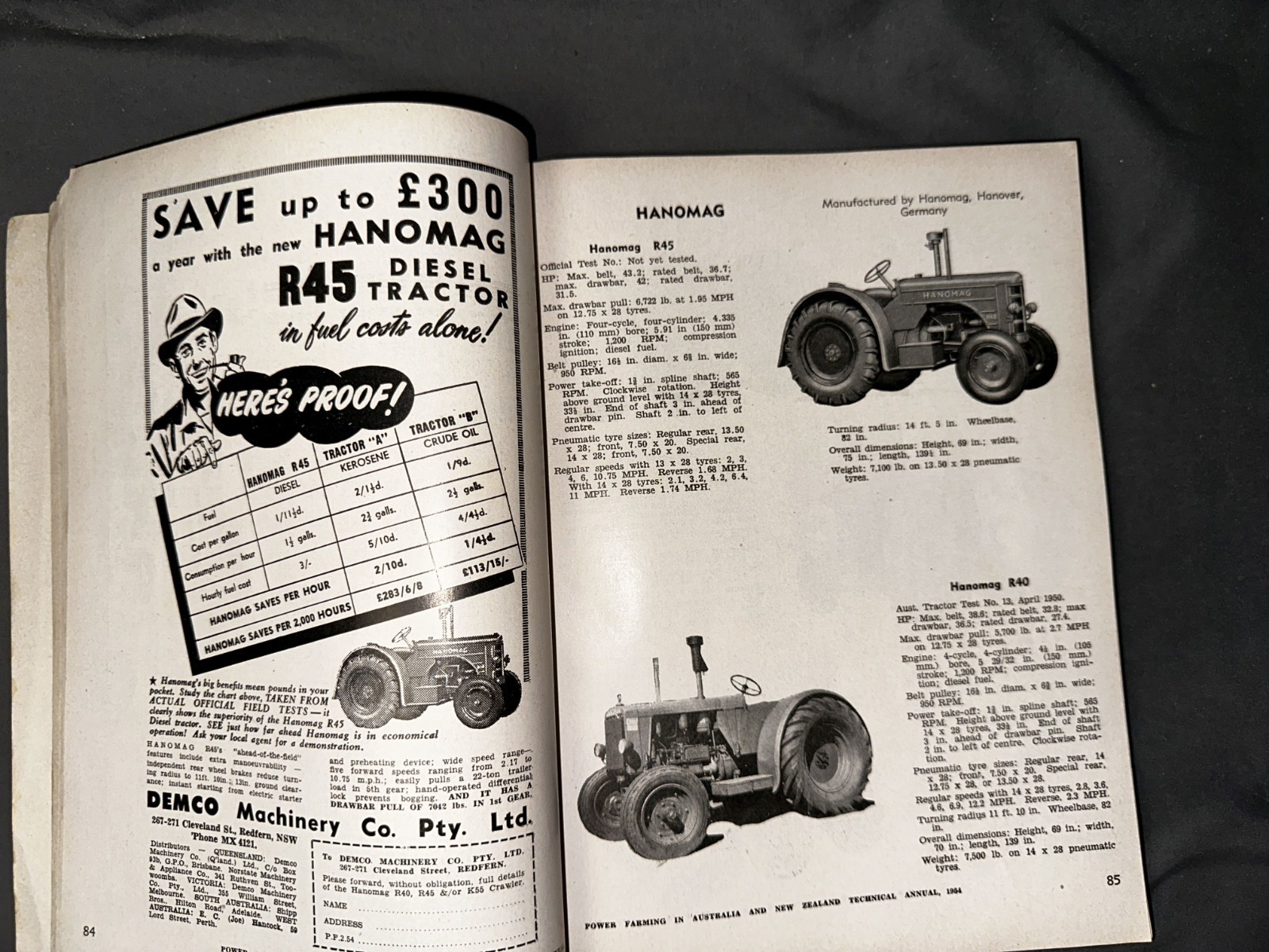 Power Farming in Australia and New Zealand Technical Manual – 1954 – Tractors