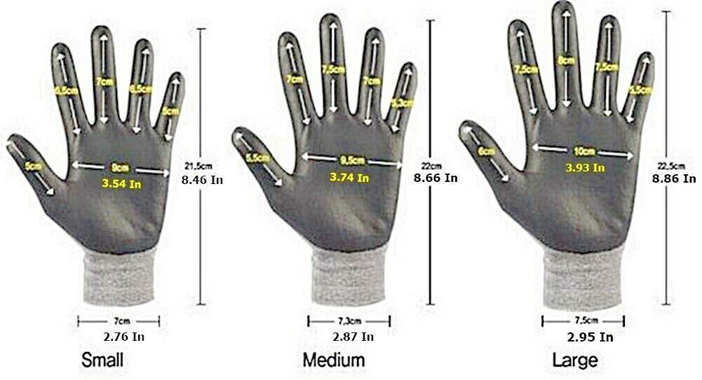 3M Micro Foam Nitrile Grip Coated Nylon Shell Protective Work Gloves 10Pack Grey