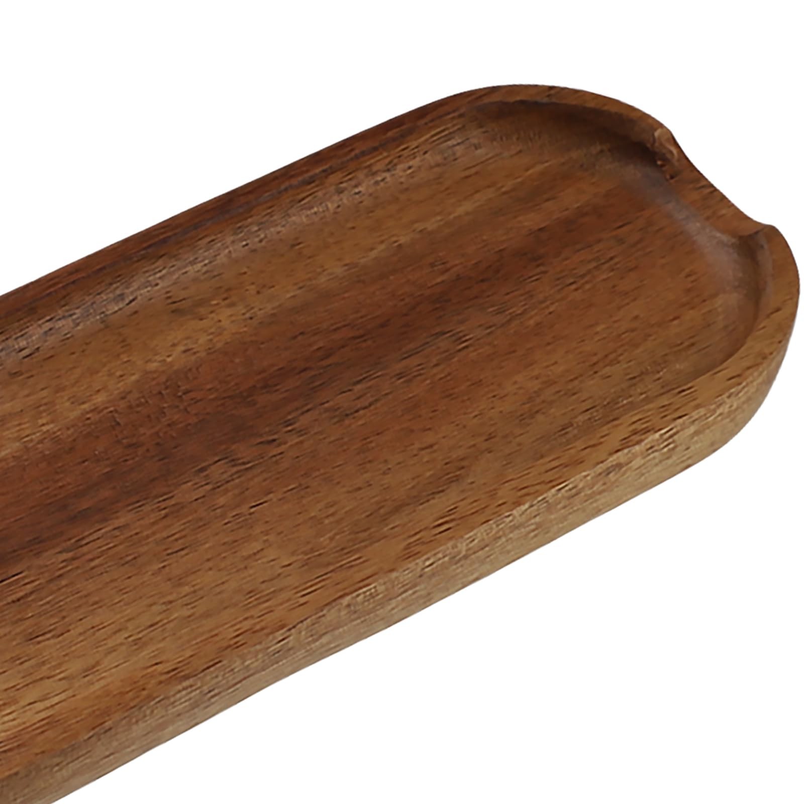 PKRFCJ Wooden Tray Brown Pen Tray, Wood Desk Accessories, Minimalist