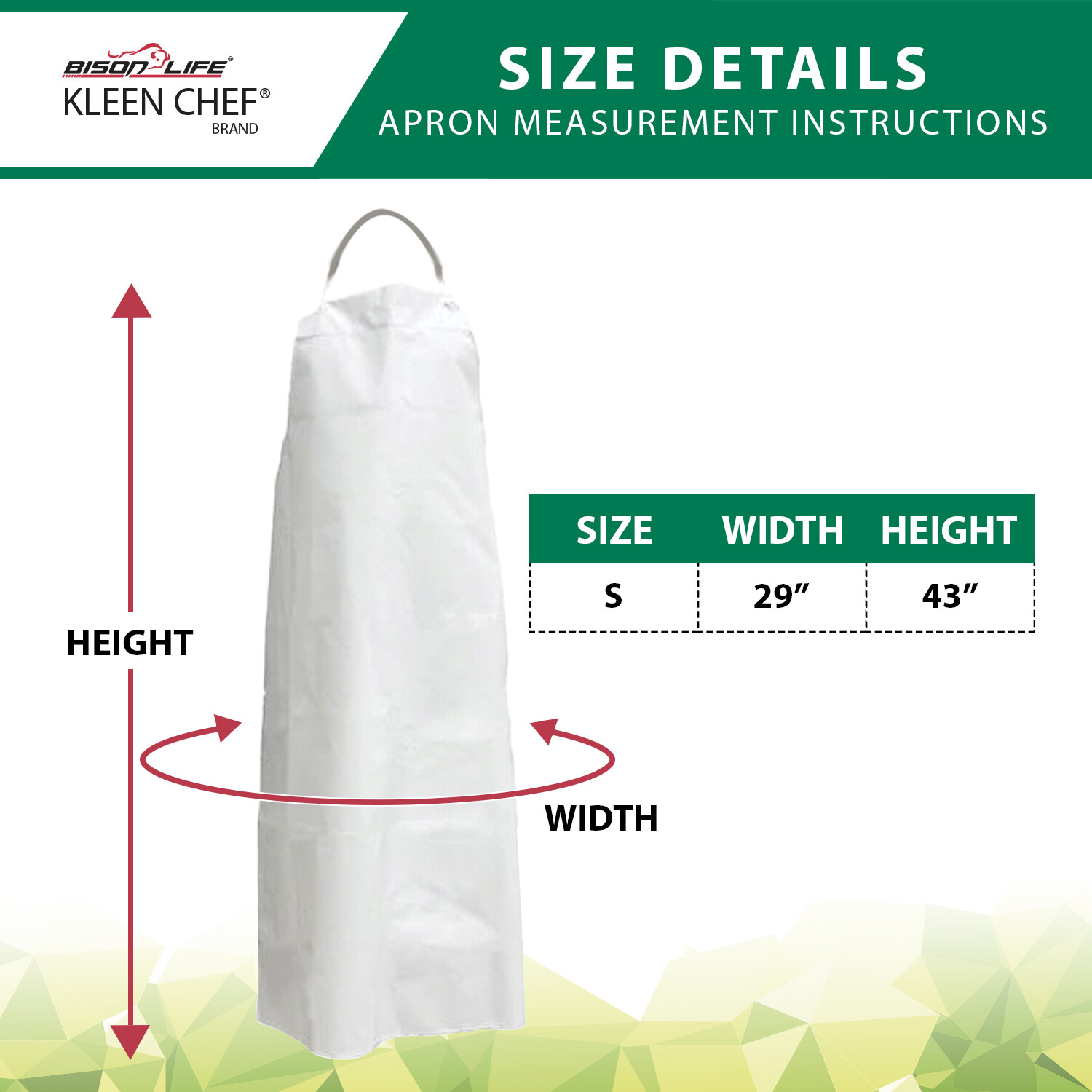 PVC Everyday General Use Polyester Dish washing Apron, Small (Pack of 1)