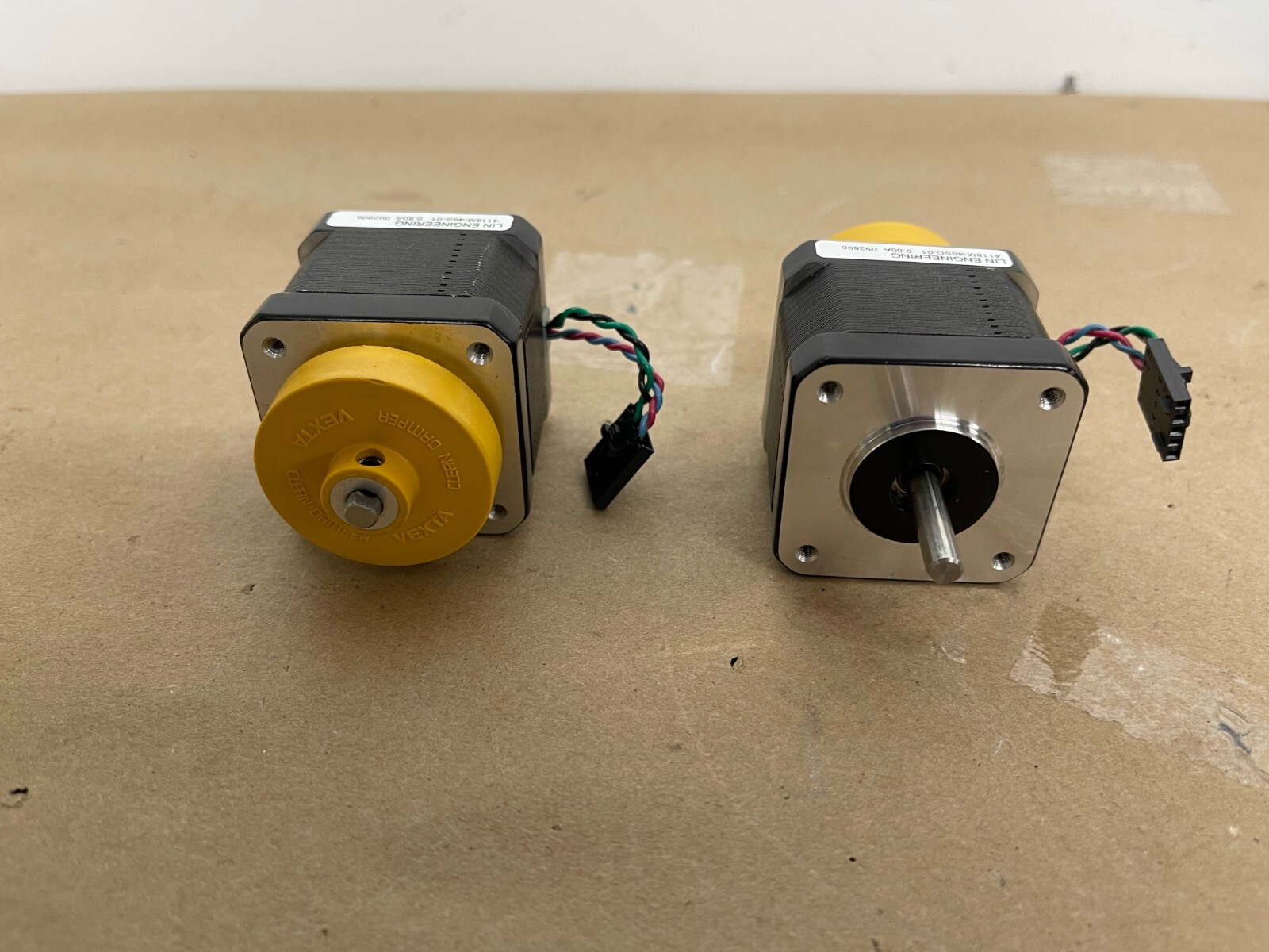 2 LIN Engineering 4118M-46S-01 Hybrid Stepper Motor W/ 2 Vexta Damper D4CL-5.OF