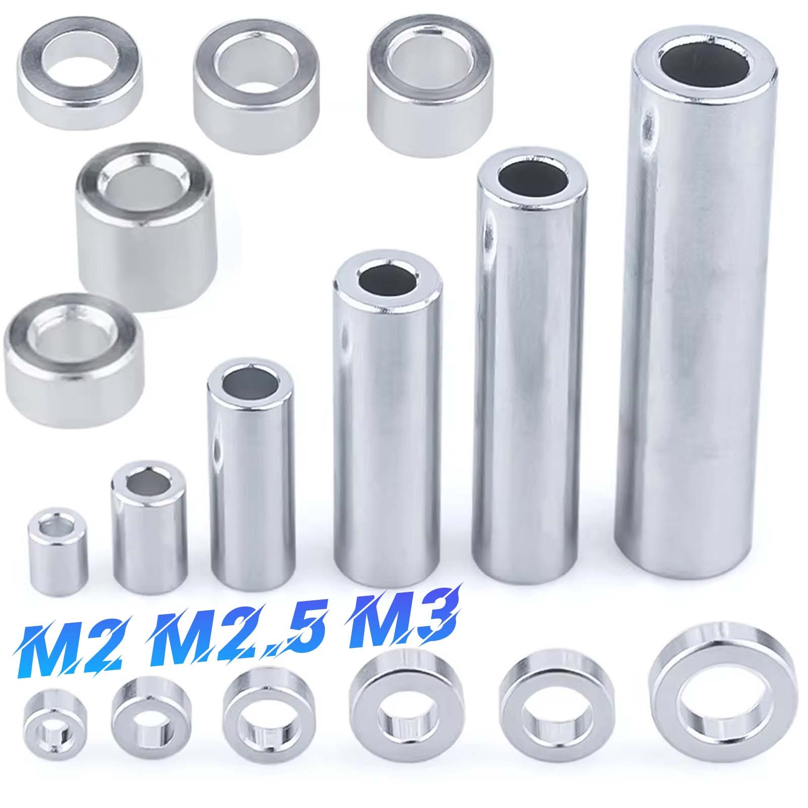 Aluminium Standoff Spacers M2(2mm) M2.5(2.5mm) M3(3mm) Round Spacer Multi-Packs