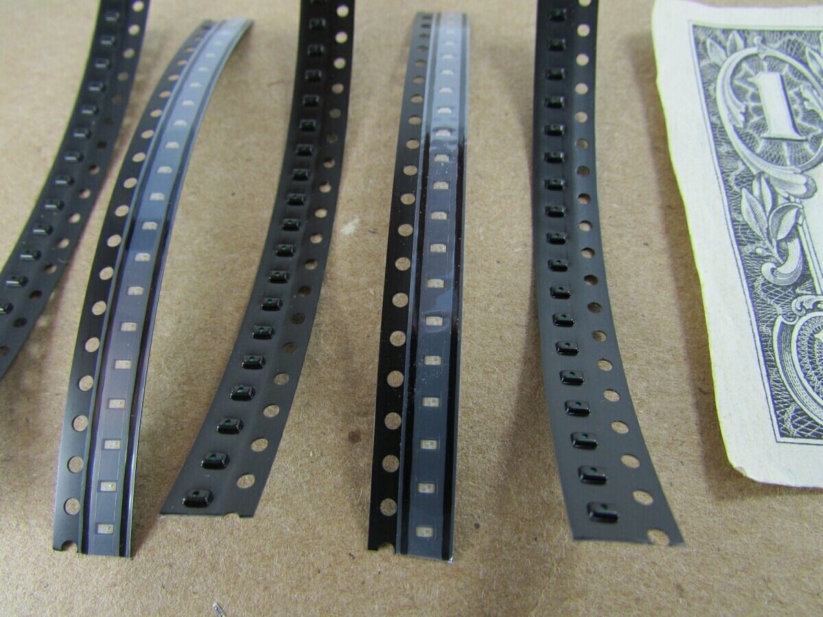 100 Seiwa Surface Mount Green Chip LEDs SDDG16000A1 218mcd @10mA, nm 520-540