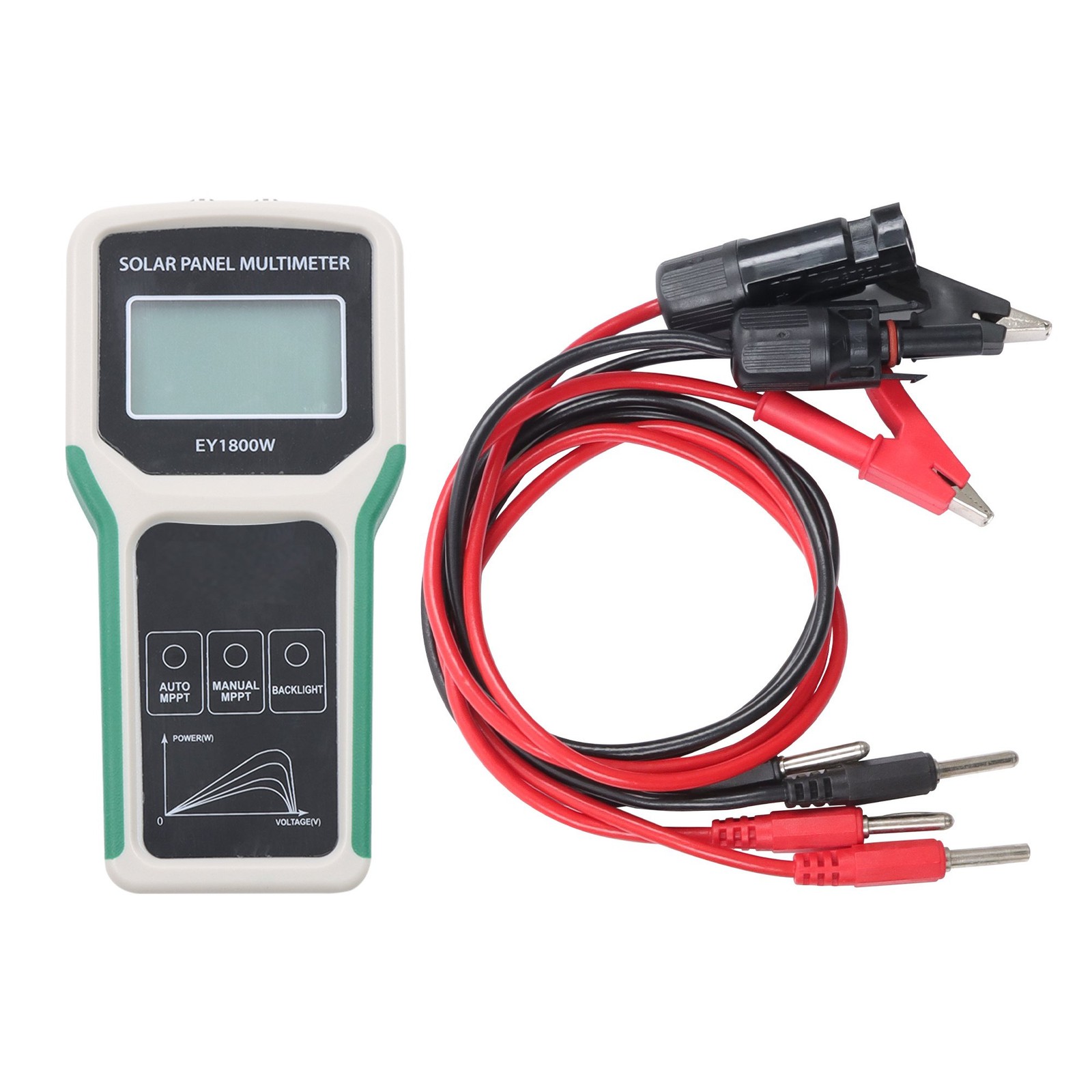 MPPT Solar Panel Multimeter for Power Current Open-Circuit Voltage 1800W
