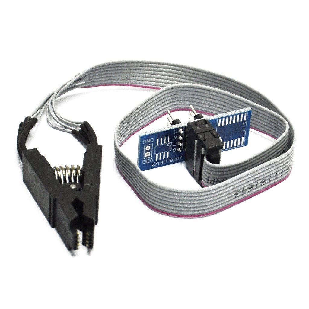 5pack SOIC8 SOP8 Flash Chip IC Test Clip Socket Adapter BIOS/24/25/93 Programmer