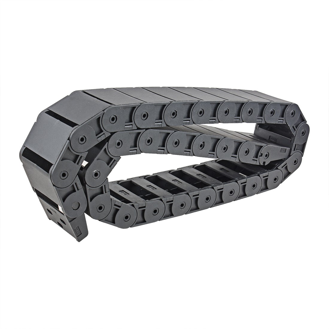 R38 18 x 50mm Cable Drag Chain Plastic Semi Closed Cable Wire for 3D Printer